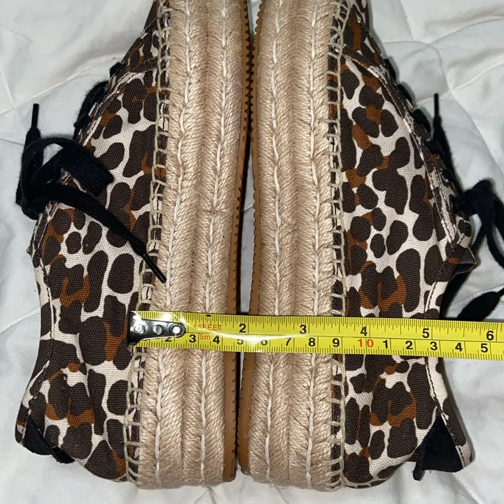 Nwot Tory Burch Seaside Oxford Platform Espadrilles Reva Leopard sneakers